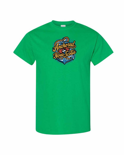 Anchored In Nova Scotia (Old Design) Full mens-tee