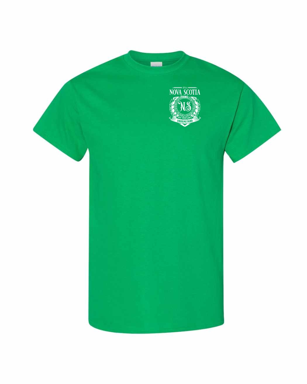 It's  A Nova Scotia Thing Left Chest and Back mens-tee
