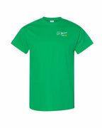 Living the CB Life yellow Left Chest and Back Men's Tee