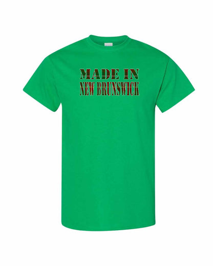 Made In New Brunswick ( Tartan Lettering) Full Men's Tee