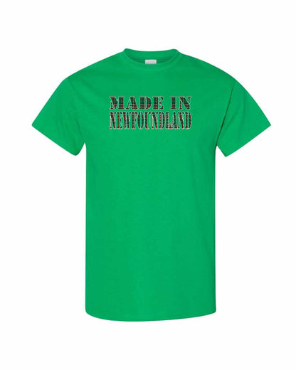 Made In Newfoundland ( Tartan Lettering) Full Men's Tee