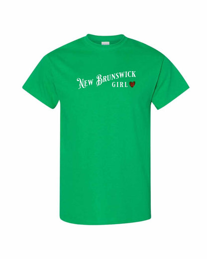 New Brunswick Girl Tartan heart Full Men's Tee