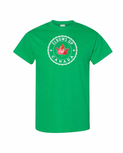 Elbows Up Leaf Unisex Tee - Gildan Canada (sewn Internationally)