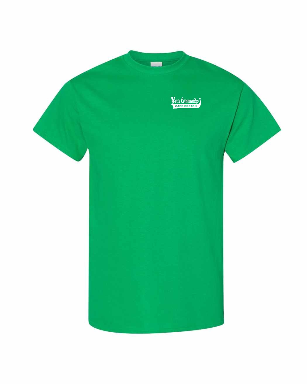 Custom Your Community Swoop (CB) Left Chest Men's Tee