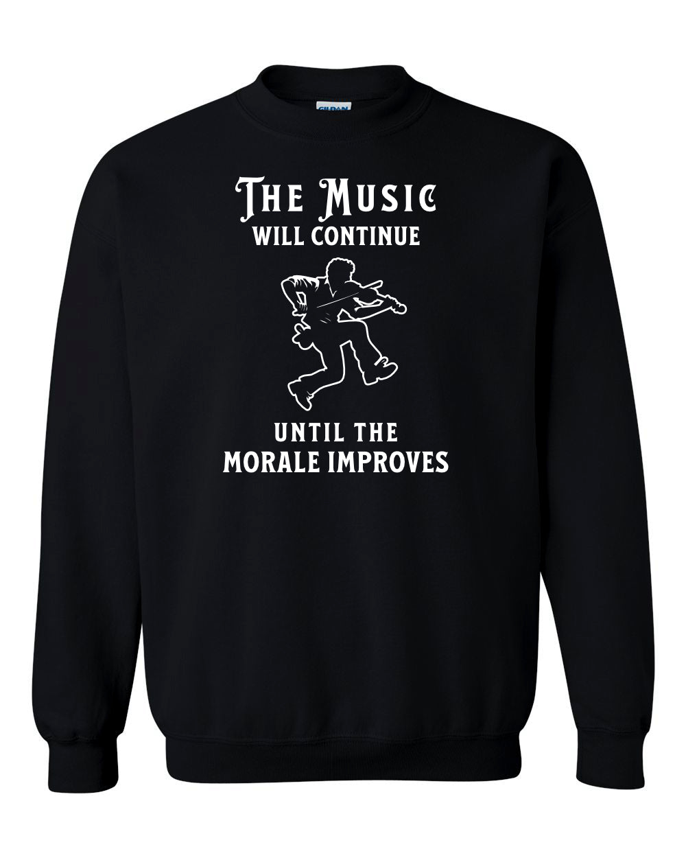 Maritime Swag Music will Continue Fiddle Crewneck Sweatshirt - Unisex