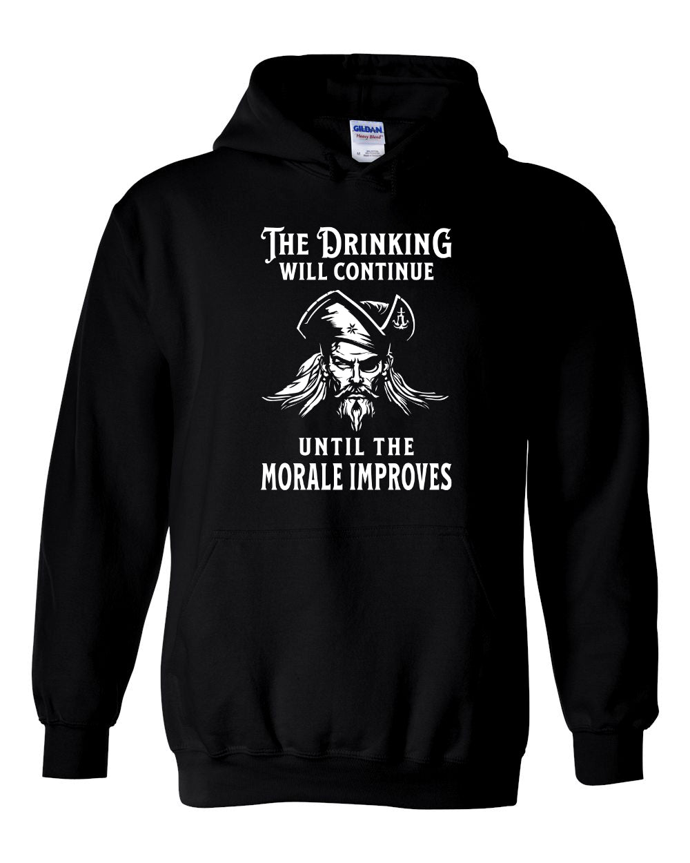 Maritime Swag  Pirate Drinking Morale Improves Hoodie