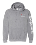 A piece of my Heart NB red heart Left Chest and Sleeve Pullover Hoodie - Unisex