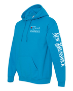 A piece of my Heart NB red heart Left Chest and Sleeve Pullover Hoodie - Unisex
