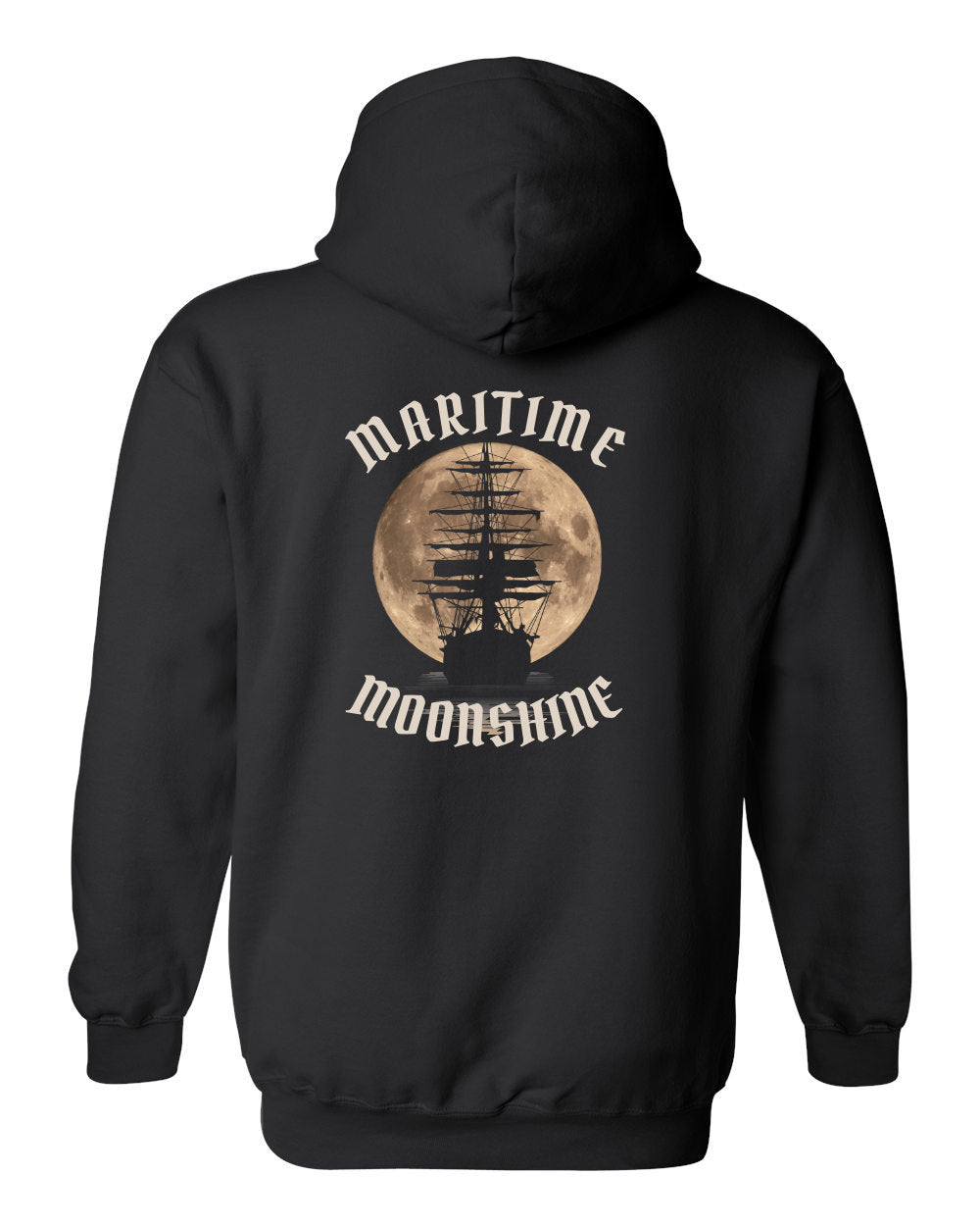 Maritime Moonshine Left Chest & Back Zip Hoodie - Unisex