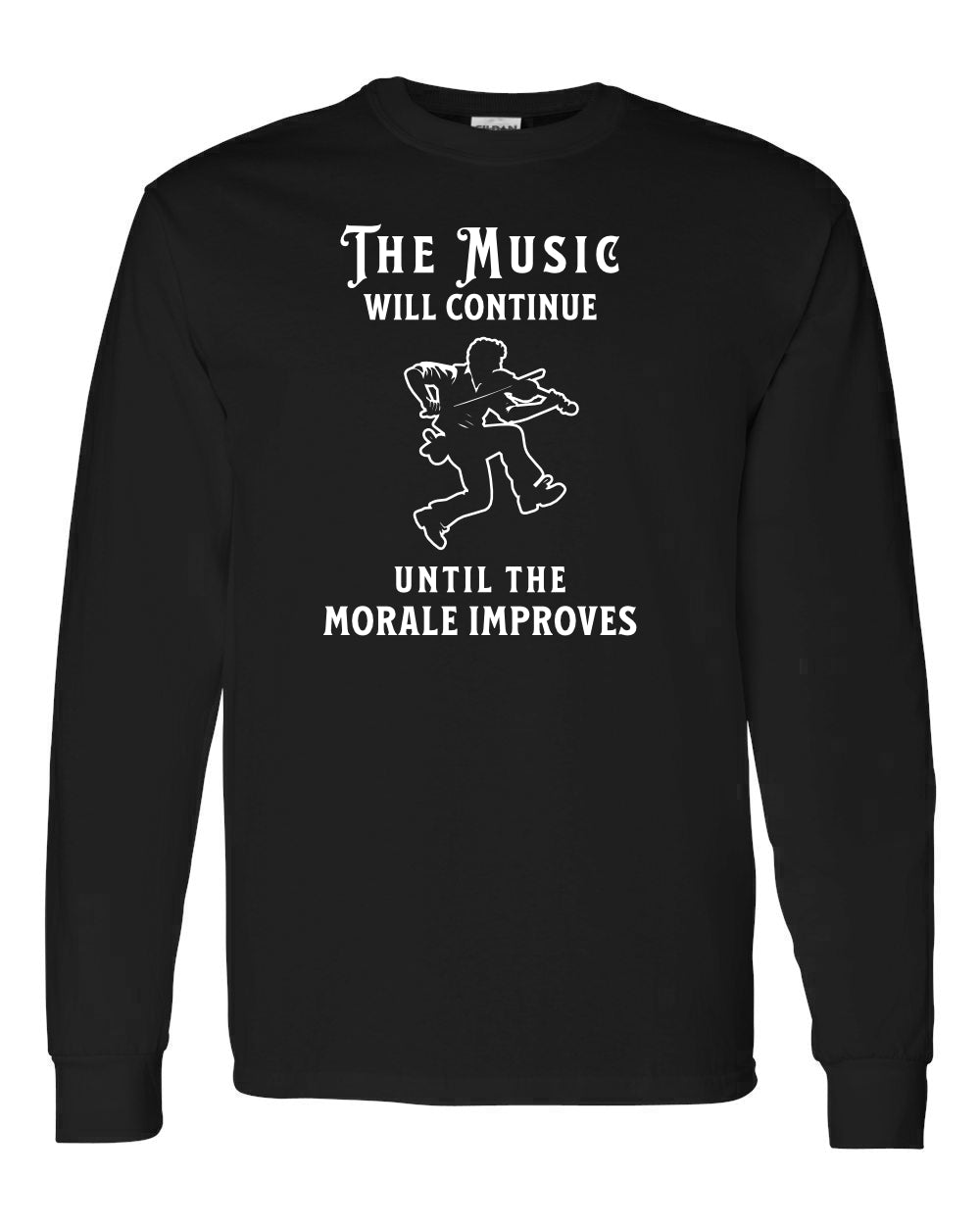 Maritime Swag Music will Continue Fiddle long sleeve Tee - Unisex