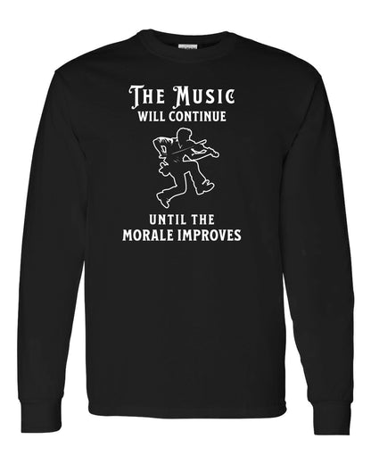 Maritime Swag Music will Continue Fiddle long sleeve Tee