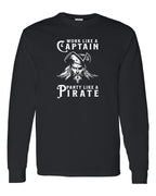 Maritime Swag  Pirate Work Like Party Like long sleeve Tee - Unisex