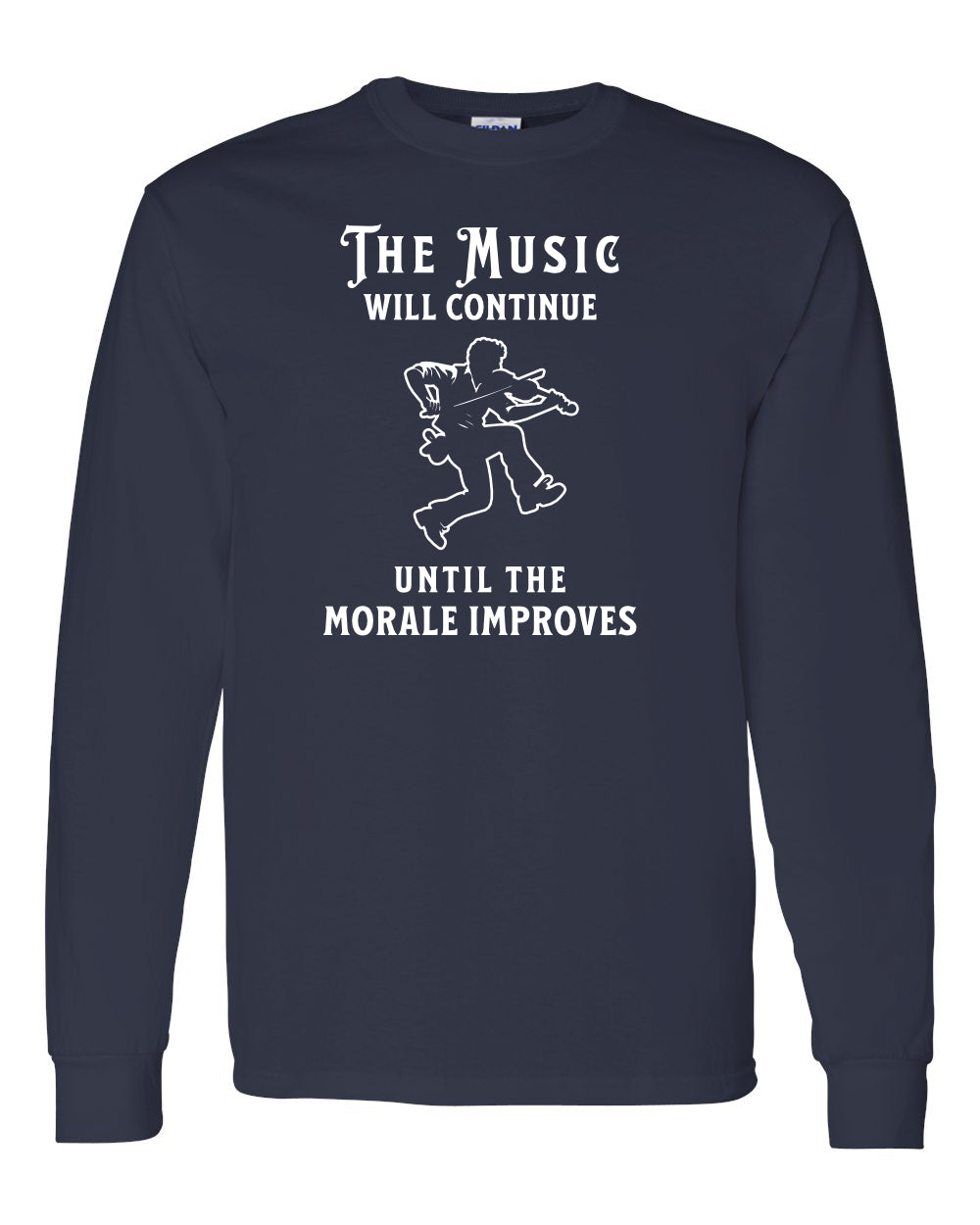 Maritime Swag Music will Continue Fiddle long sleeve Tee - Unisex