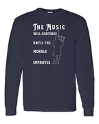 Maritime Swag Bagpipe  Music will Continue long sleeve Tee - Unisex