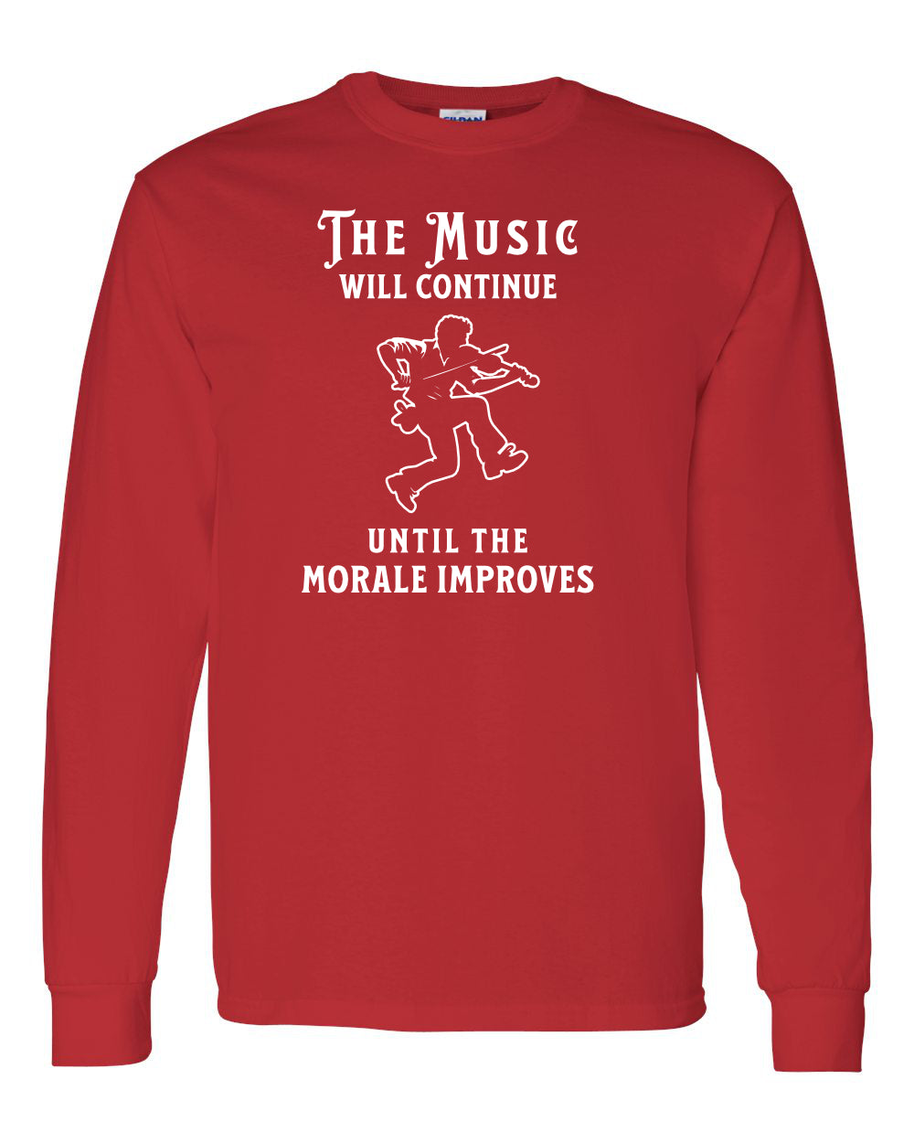 Maritime Swag Music will Continue Fiddle long sleeve Tee