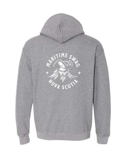 Swag Pirate Hoodie Nova Scotia Left Chest and Back