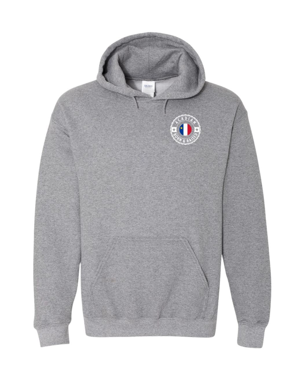 Acadian Born And Raised Left Chest Only Hoodie