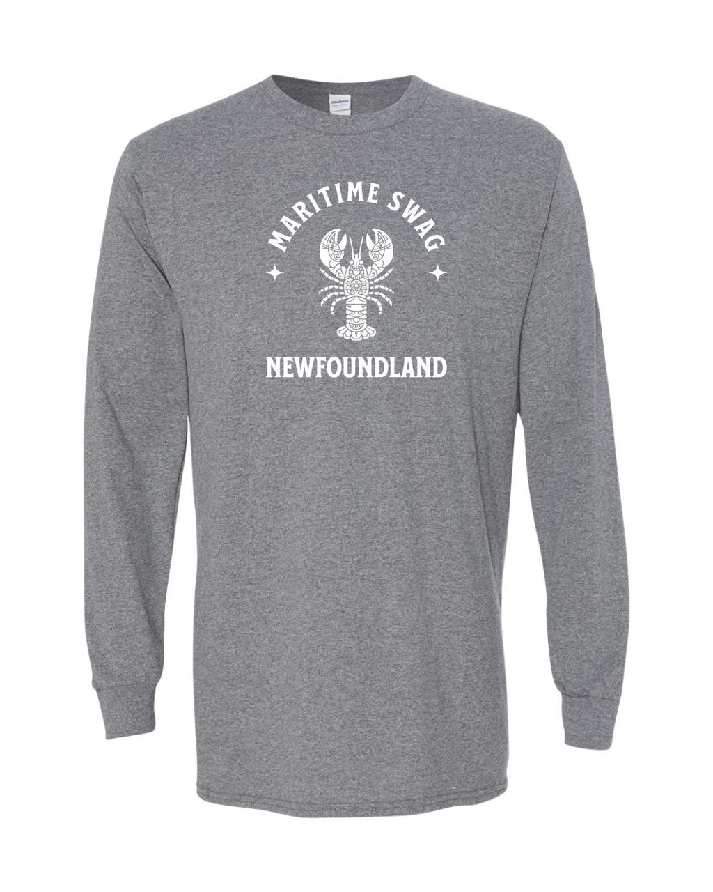 Maritime Swag NFLD Mandala white Lobster Long Sleeve - Unisex