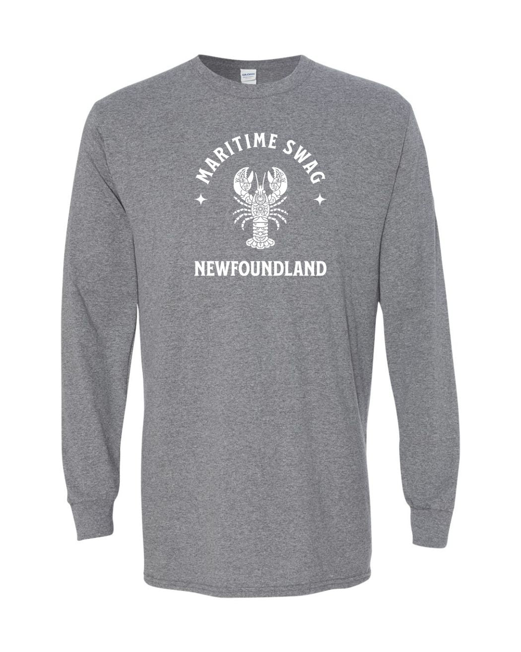 Maritime Swag NFLD Mandala white Lobster Long Sleeve - Unisex