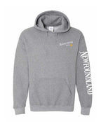 NFLD Guy Yellow Compass Left Chest and Sleeve Pullover Hoodie - Unisex