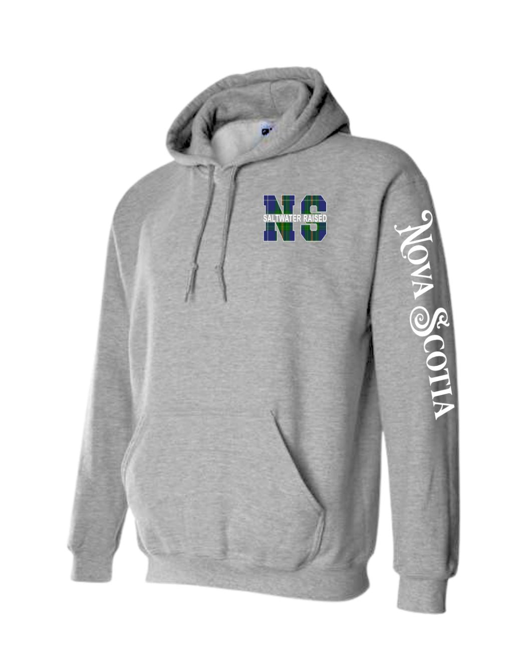 NS Saltwater Raised NS Left Chest and Sleeve Pullover Hoodie - Unisex
