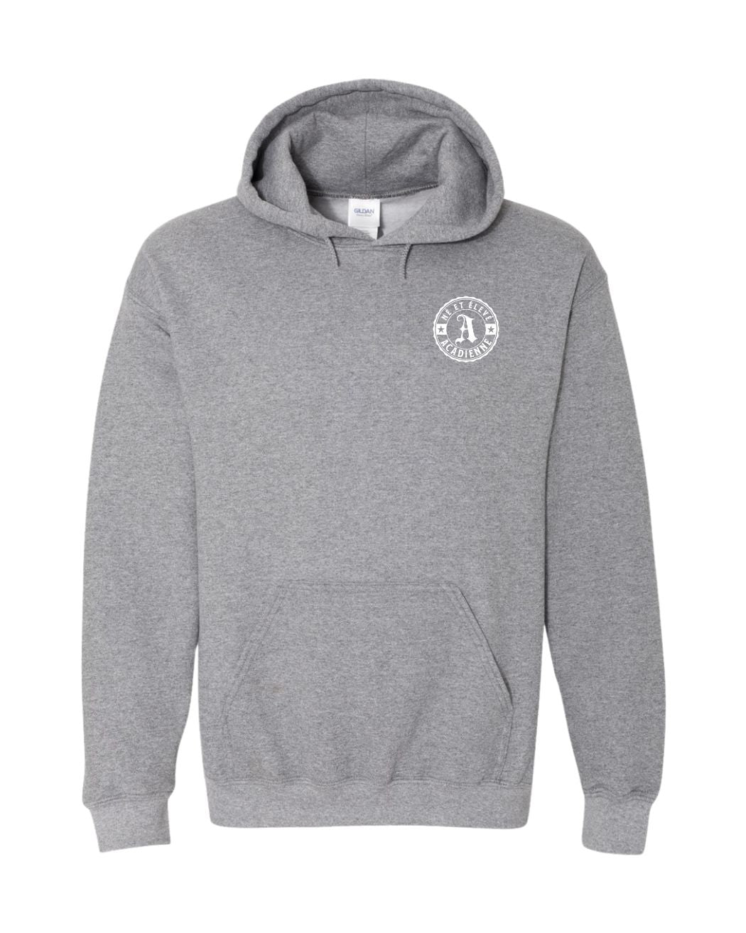 Ne Et Eleve Acadienne Left Chest & Back French Pullover Hoodies - Unisex