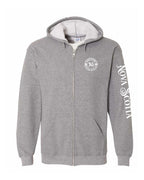Born And Raised NS Left Chest and Sleeve Zip Hoodie - Unisex