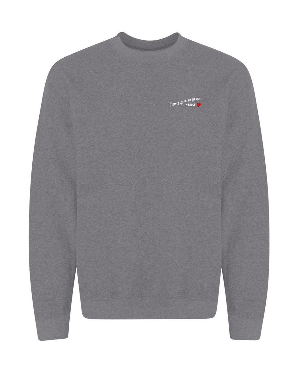 PEI Nurse Left Chest and Back Crewneck Sweatshirt - Unisex