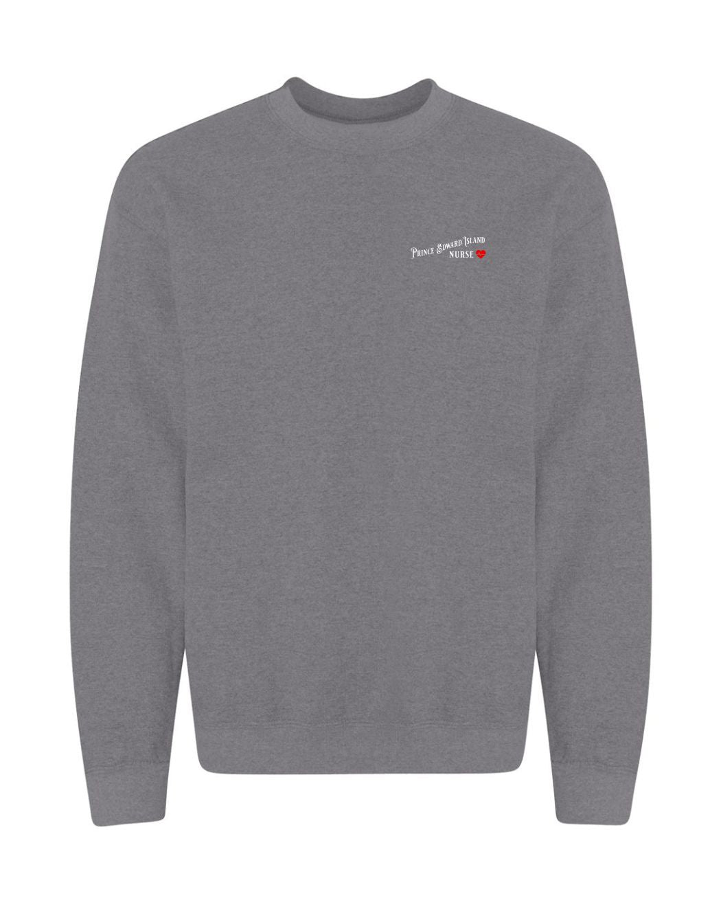 PEI Nurse Left Chest and Back Crewneck Sweatshirt - Unisex