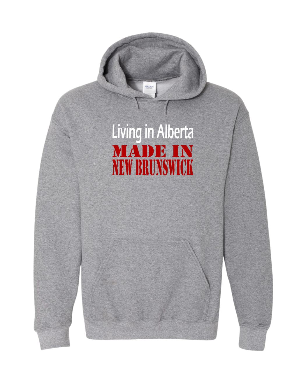 Living in Alberta Made in NB Pullover Hoodie