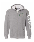 CB Saltwater Raised Left Chest and Sleeve Zip Hoodie - Unisex