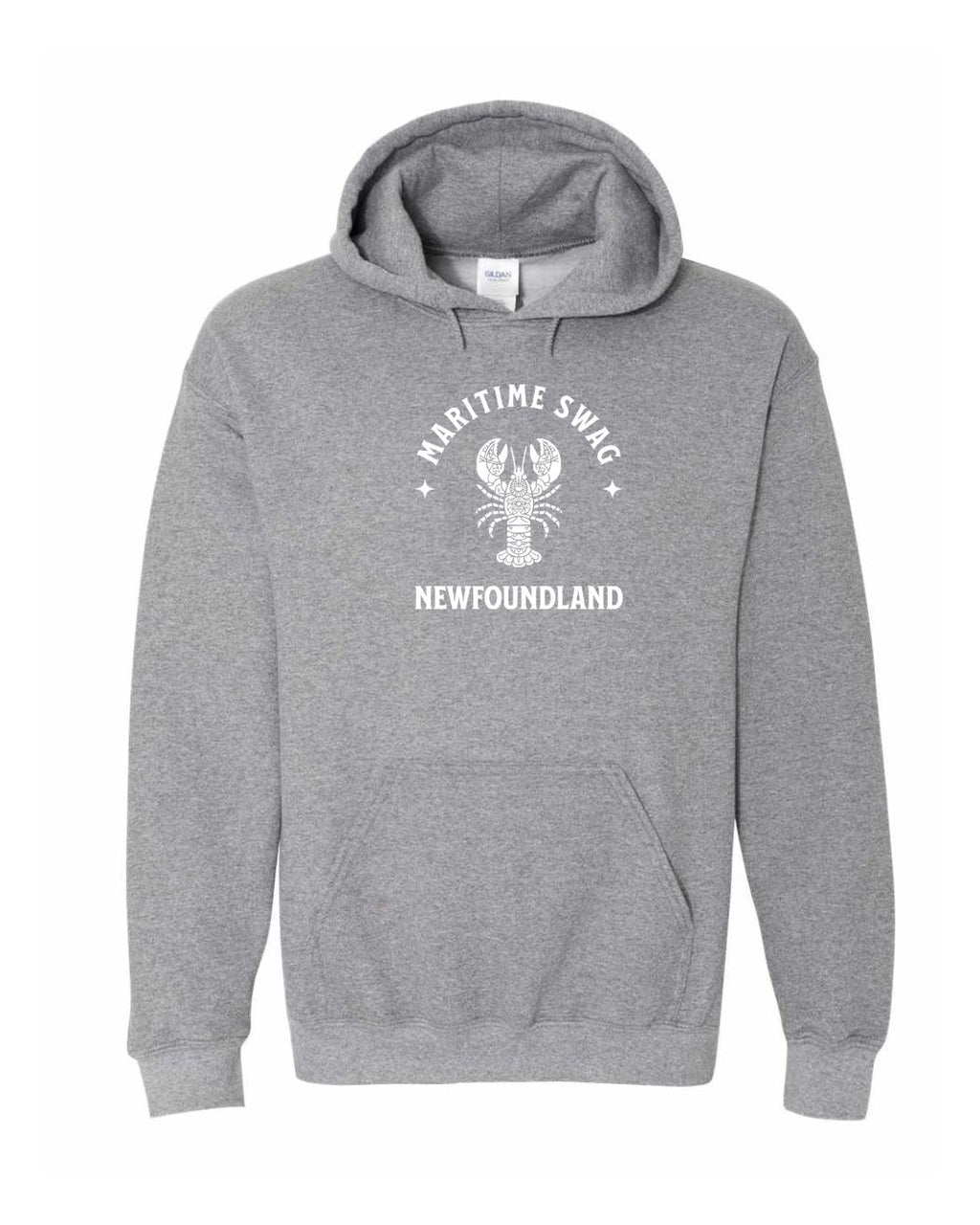 Maritime Swag NFLD Mandala white Lobster Pullover Hoodie - Unisex