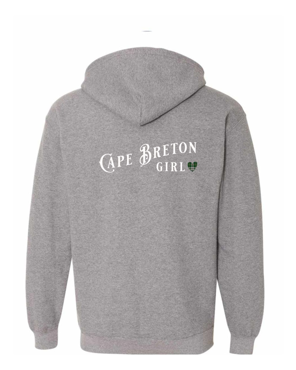 CB Girl Tartan Left Chest and Back Zip Hoodie - Unisex