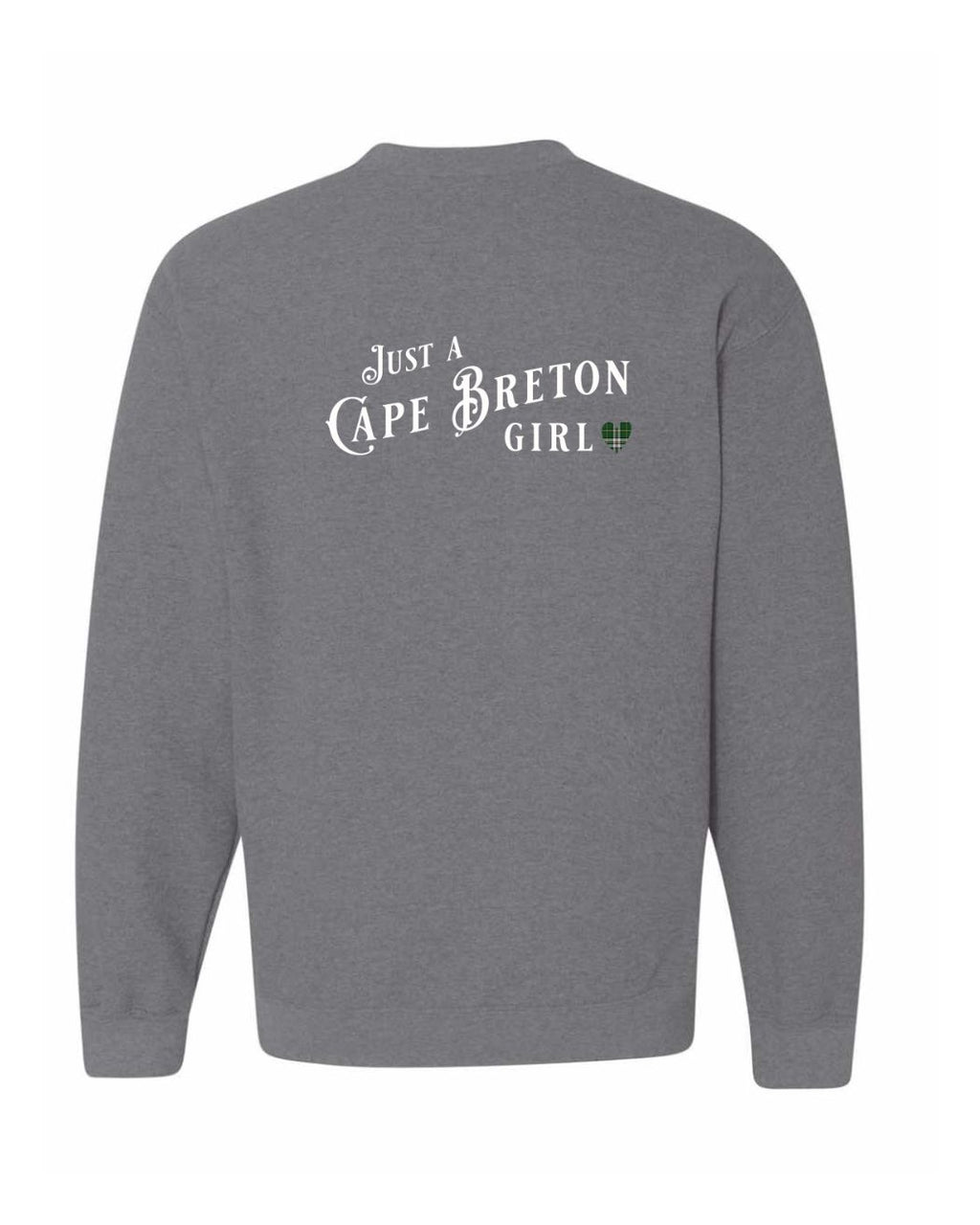Just a CB Girl Tartan Left Chest and Back Crewneck Sweatshirt - Unisex