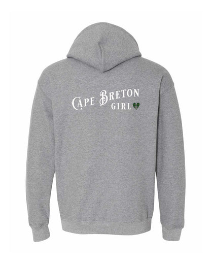 Cape Breton Girl Tartan Left Chest and Back Pullover Hoodie