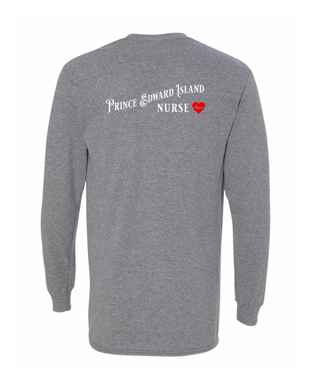 Prince Edward Island Nurse Left Chest and Back Long Sleeve