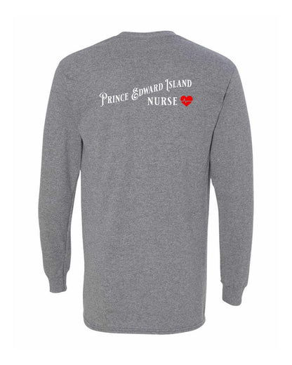 Prince Edward Island Nurse Left Chest and Back Long Sleeve