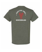 Maritime Swag NFLD Mandala Red Lobster Left Chest and Back Men's Tee