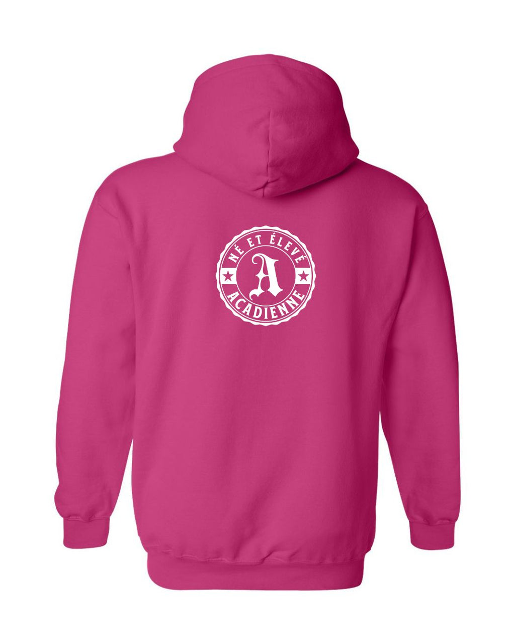 Ne Et Eleve Acadienne Left Chest & Back French Pullover Hoodies - Unisex