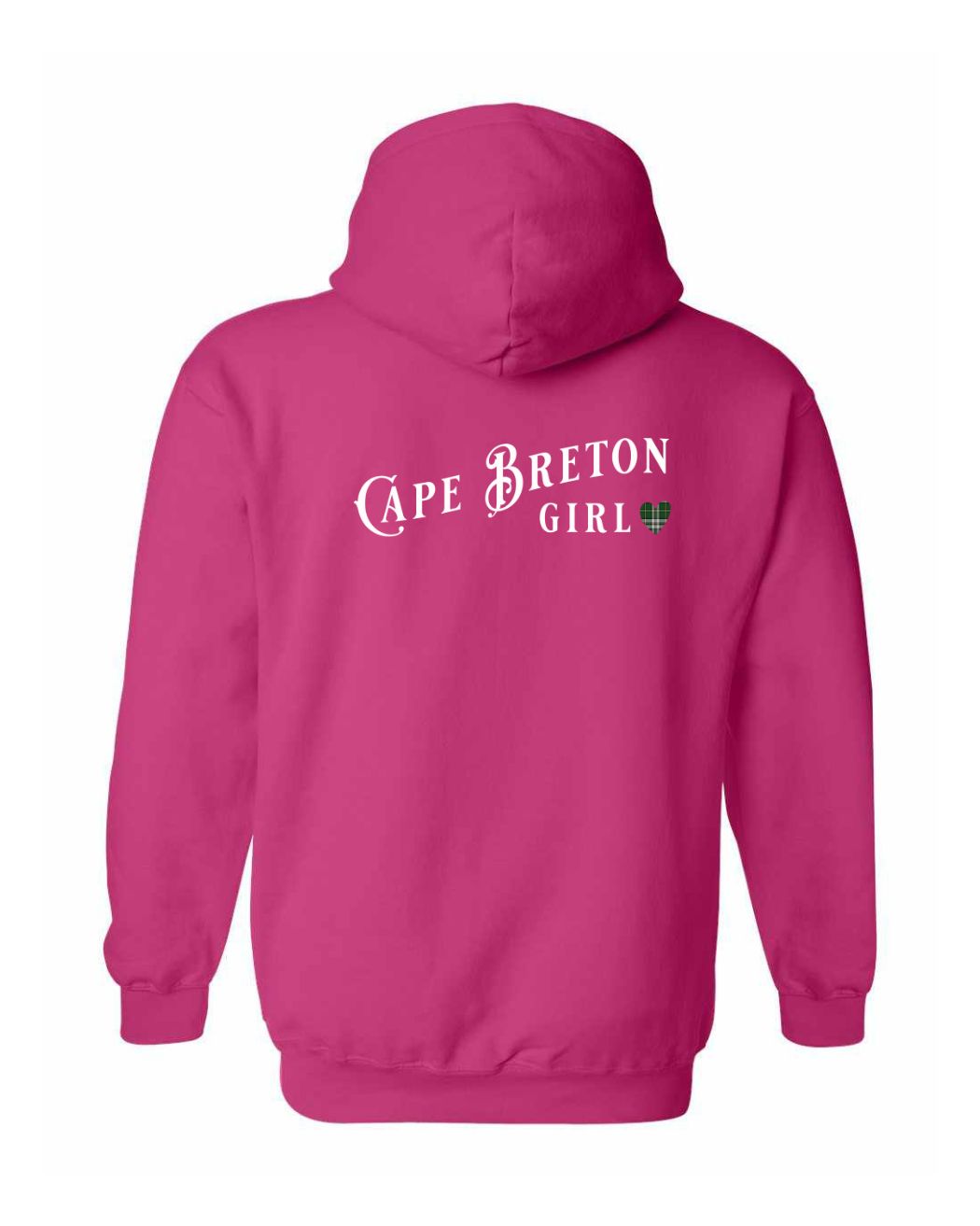 Cape Breton Girl Tartan Left Chest and Back Pullover Hoodie