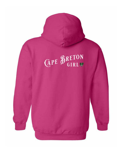 Cape Breton Girl Tartan Left Chest and Back Pullover Hoodie