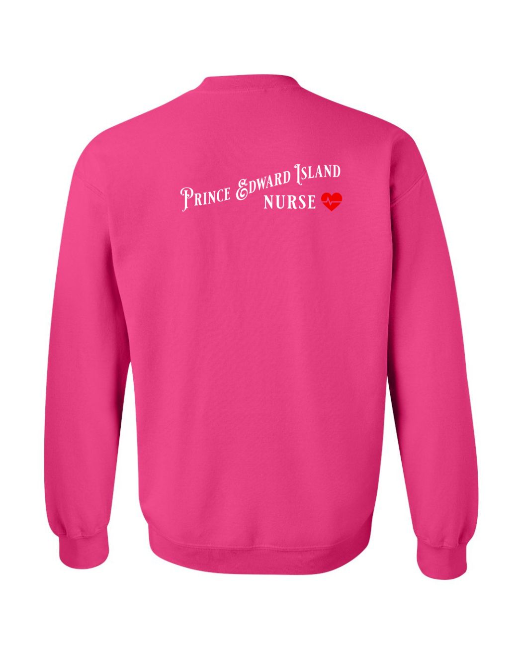 PEI Nurse Left Chest and Back Crewneck Sweatshirt - Unisex