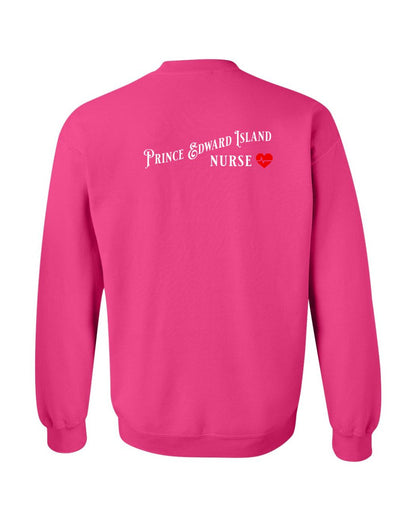 Prince Edward Island Nurse Left Chest and Back Sweatshirt