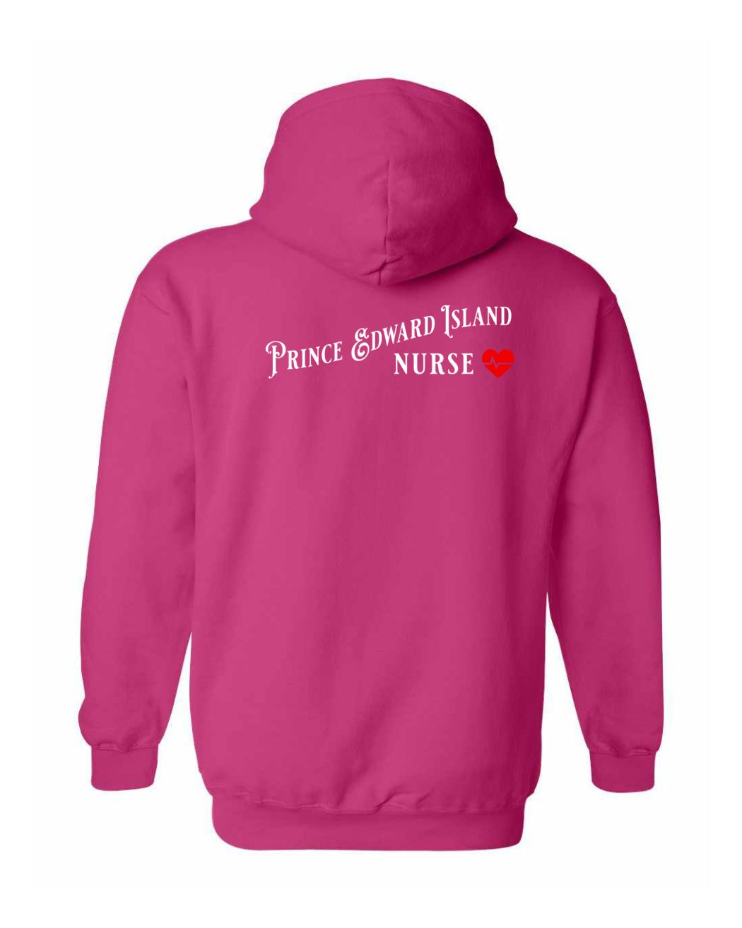 Prince Edward Island Nurse Left and Back Pullover Hoodie