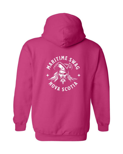 Swag Pirate Hoodie Nova Scotia Left Chest and Back