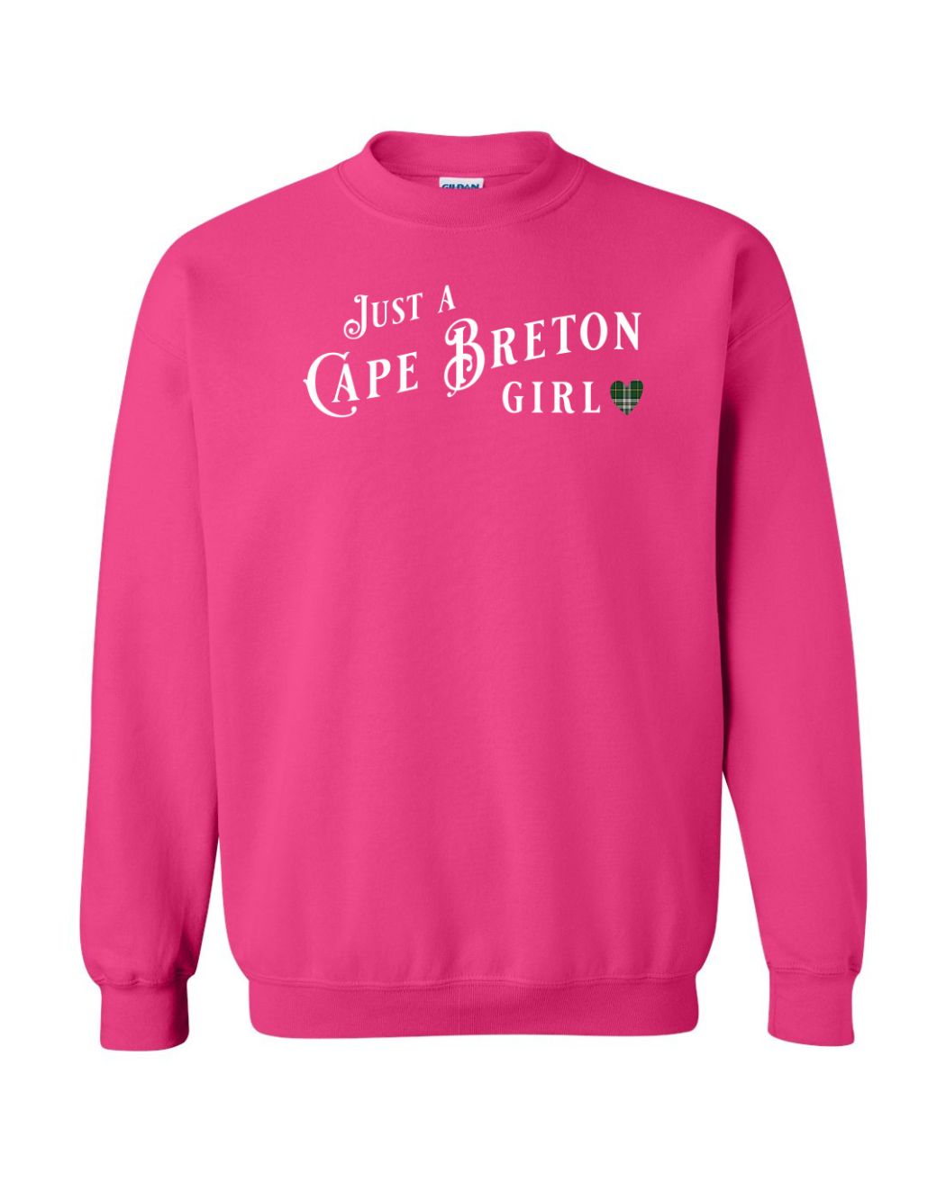 Just a Cape Breton Girl Tartan Full Crewneck Sweatshirt