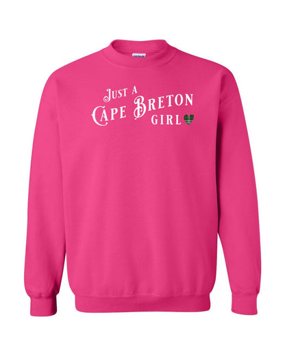 Just a Cape Breton Girl Tartan Full Crewneck Sweatshirt