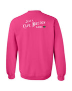 Just a CB Girl Tartan Left Chest and Back Crewneck Sweatshirt - Unisex