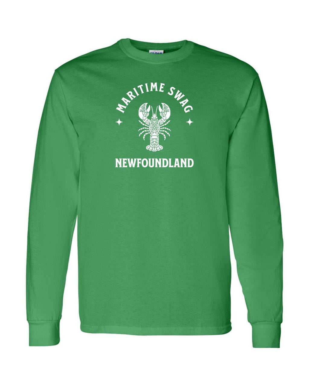 Maritime Swag NFLD Mandala white Lobster Long Sleeve - Unisex