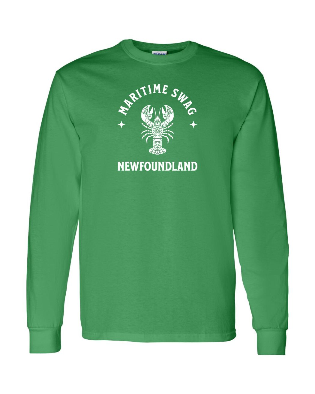Maritime Swag NFLD Mandala white Lobster Long Sleeve - Unisex